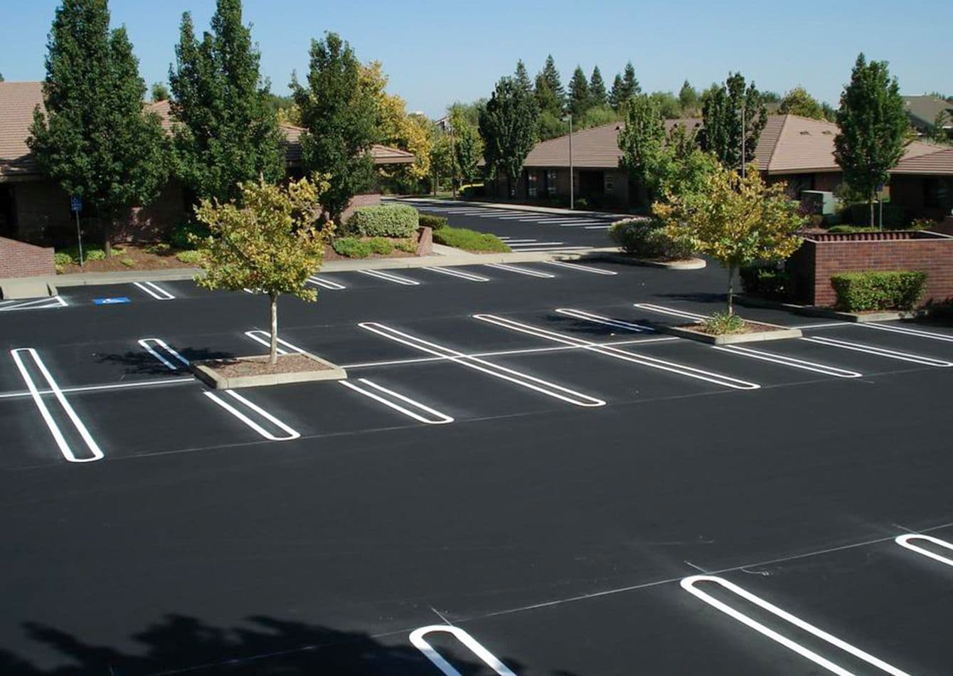 Established Parking Lot Maintenance with Robust Equipment