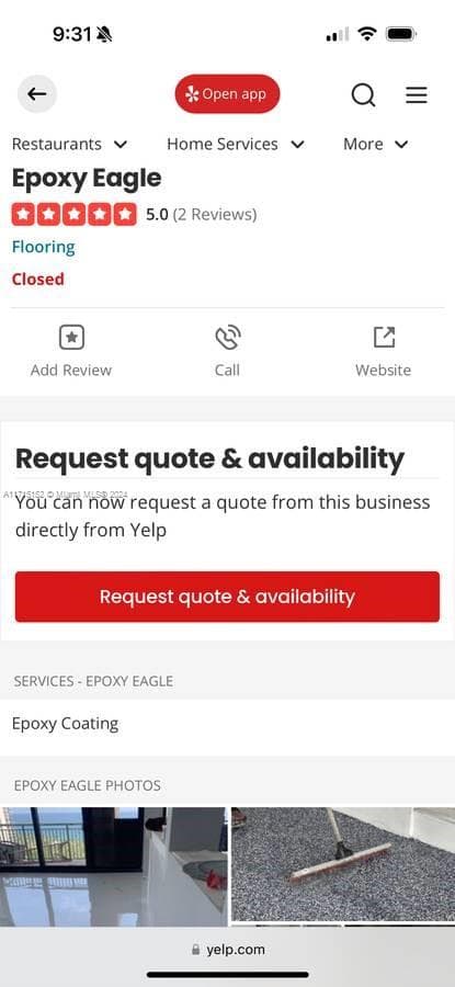 Profitable Concrete Coating Business with High End Clientele